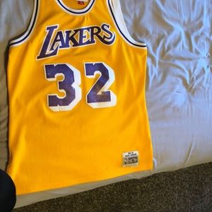 84-85 Mitchell & Ness Magic Johnson Lakers Jersey
